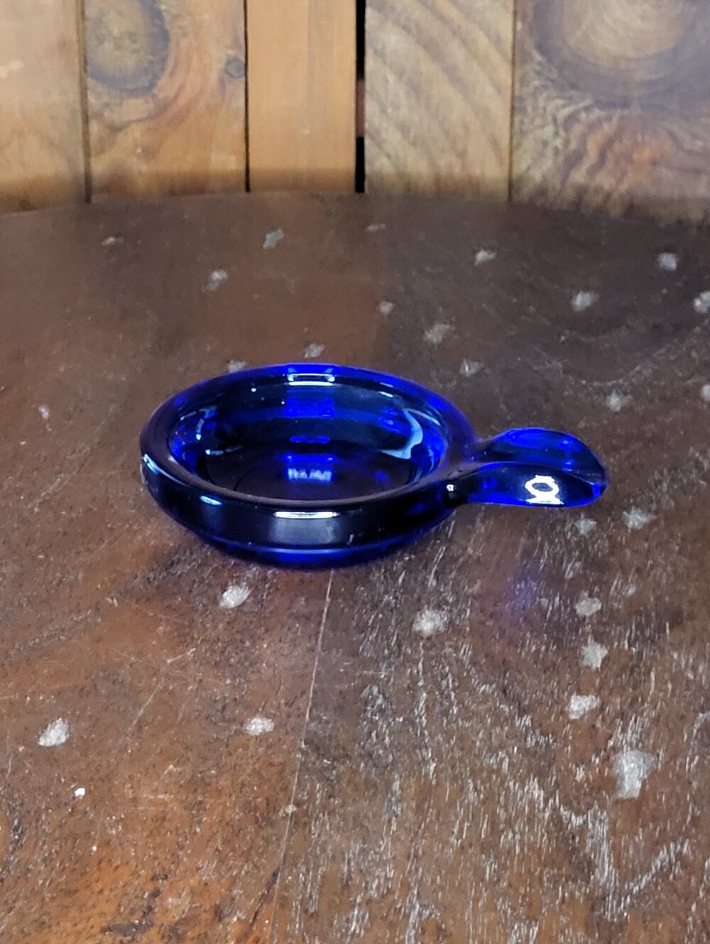 Blue Glass Dish